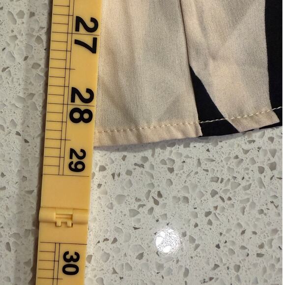 Luukse Abstract Print Wide Leg Culottes Pants 4XL Black Cream Flowy Artsy Bold - Picture 6 of 6